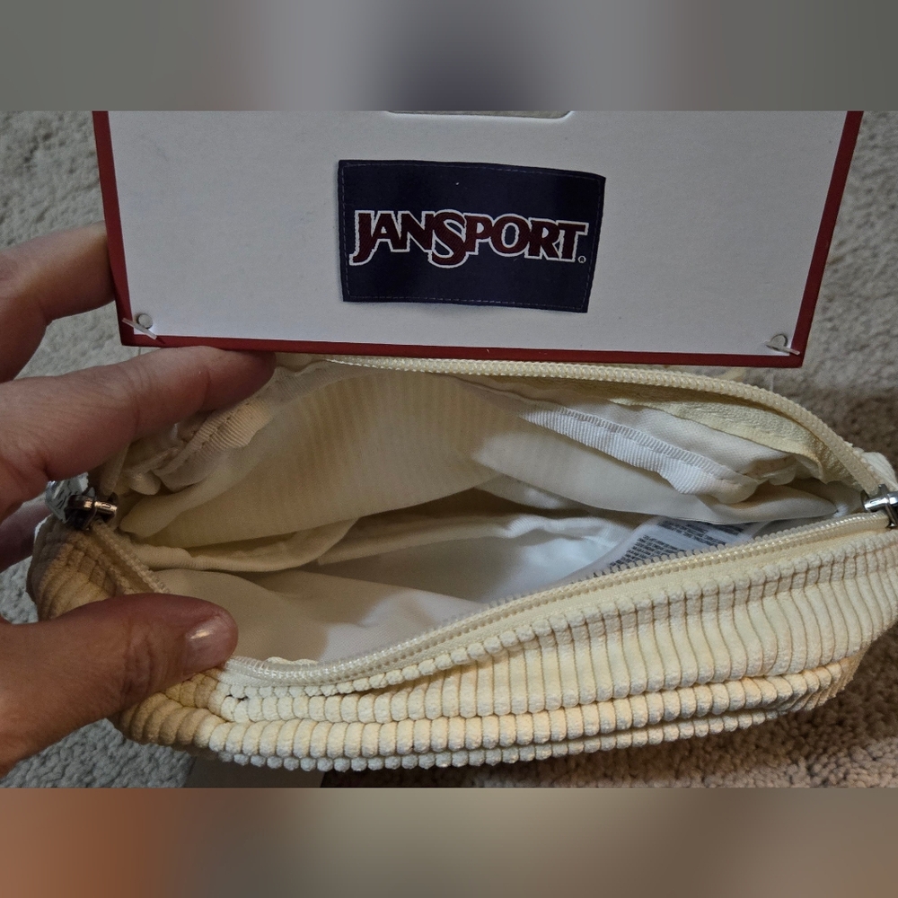 Jansport Beige Corduroy Waist Bag - Picture 2 of 3
